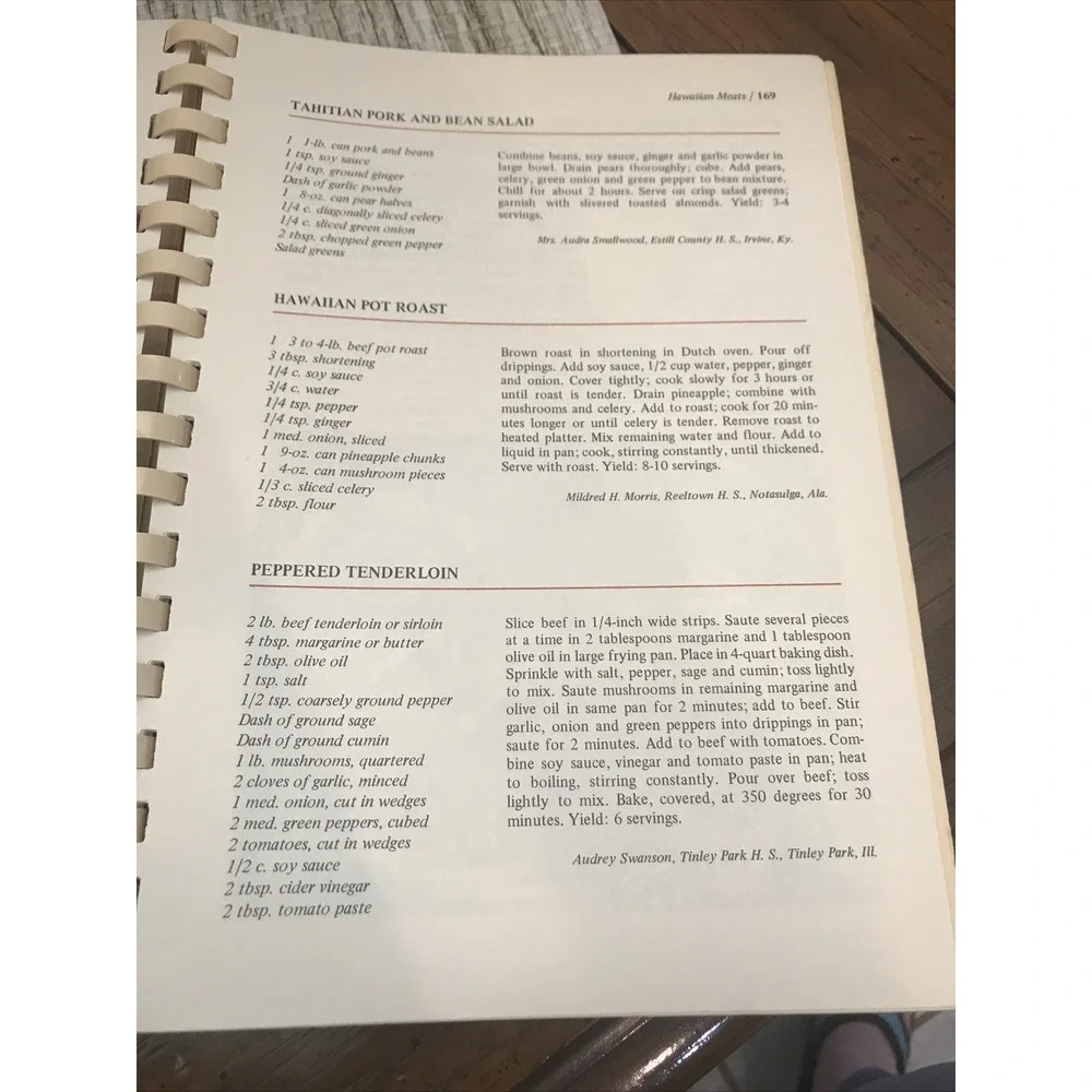 Americana Cookery Cookbook Vintage Favorite Recipes Home Economics Teachers‎